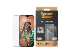 PanzerGlass Screen Protector iPhone 15 Pro Max | Ultra-Wide Fit w.