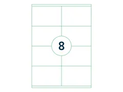 Etiquettes adhésives 8 sur A4 105x71mm blanc 1000 feuilles