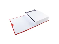 Map uitrekbare rug balacronkaft en Klittenband Rood A4 24x32cm