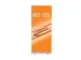 Roll-Banner 85x200 complete set met print "HOT-DOG"