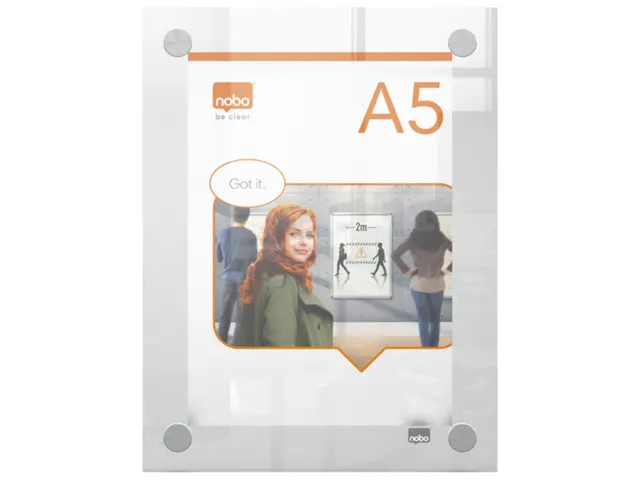 Infobord Nobo Premium Plus A5 acryl wand