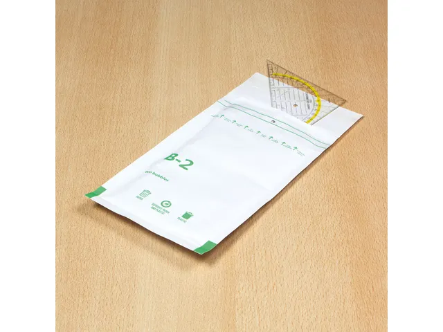 Luchtkussenenvelop Raadhuis B12 120x215mm wit plakstrip 200 stuks