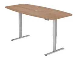 In hoogte verstelbare vergadertafel,HxBxD 635-1285x2200x1030mm