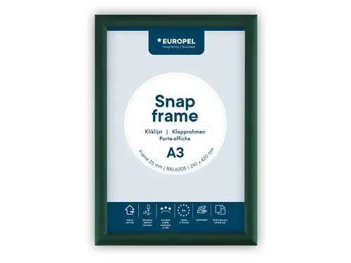 Europel Kliklijst Premium A3 25 mm Groen