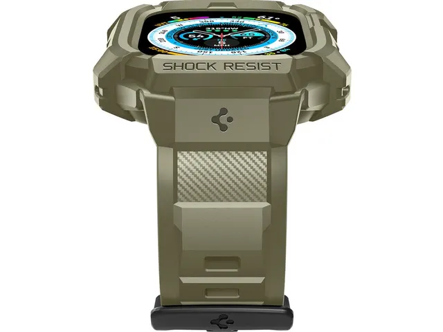 Spigen Case ACS05915Apple Watch Ultra Rugged Armor Pro Vintage Khaki
