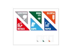Recycling Stickers RecycloFlex - Engels
