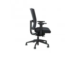 Bureaustoel 400-NPR Comfort Zwarte stof, Zwart voetkruis - 6