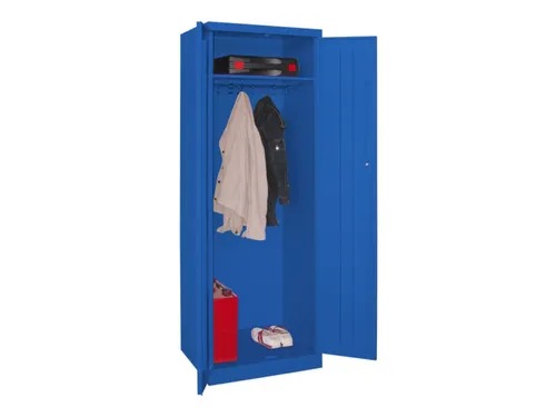kleding-/wasgoedkast,HxBxD 1800x600x500mm,RAL7035,front RAL3000