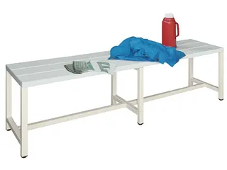 omkleedbank,HxLxD 430x1500x370mm,onderstel RAL7035 - 2