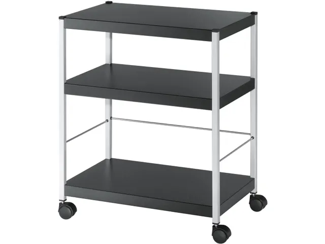 Universele Mobiele Trolley Zwart Medium