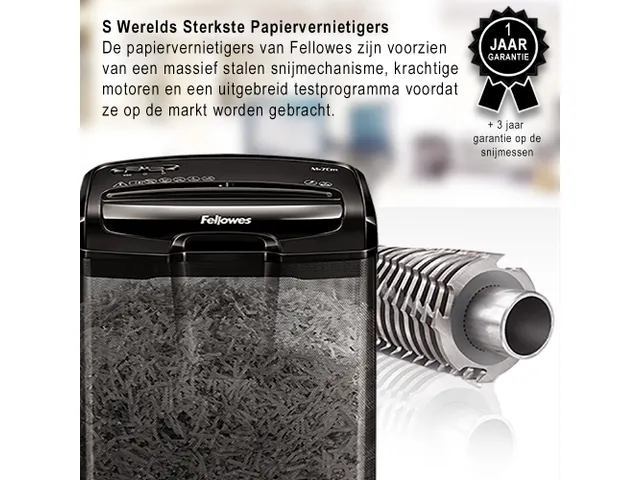 Papiervernietiger Fellowes M-7Cm cross-cut snippers 4x35mm P-4