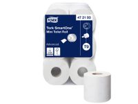 Toiletpapier Tork SmartOne Mini T9 advanced 2-laags 620 vel wit 472193