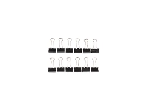 Papierklem MAUL 215 foldback 19mm capaciteit 7mm zwart