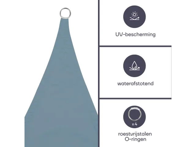 Zonnezeil Rechthoek 4x3m Lichtgrijs