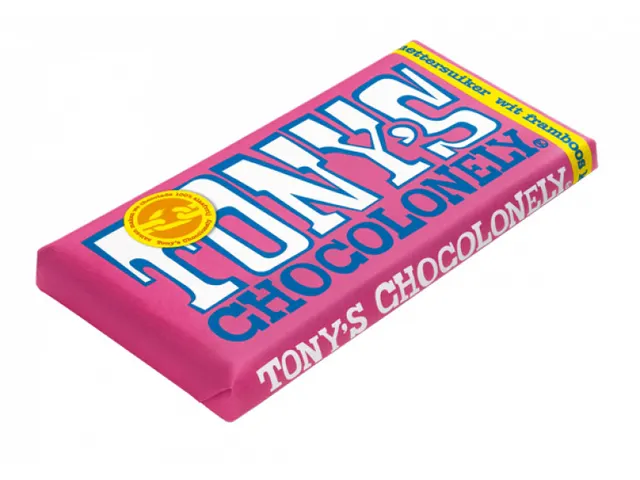 Chocolade Tony's Chocolonely reep 180gr wit framboos knettersuiker