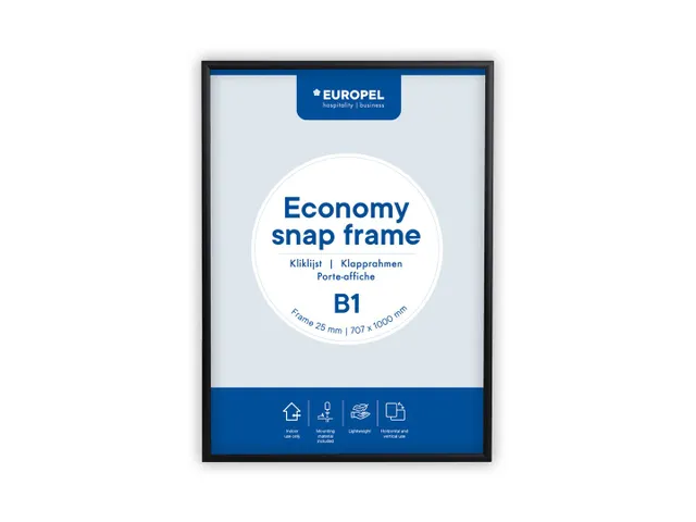 Kliklijst Europel Economy B1 25Mm Zwart