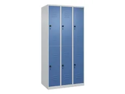dubbeldekse locker,HxBxD 1850x900x500mm,3x2vak.,vak B 300mm