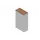 kantoorstelling 1600x900x450mm 4 OH 3xhouten vloer aluminium noten