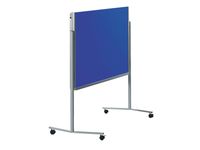 Inklapbaar workshopbord PREMIUM marineblauw/vilt 150x120cm