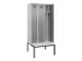 armoire vestiaire avec banc noir et blanc,HxlxP 2120x900x815mm