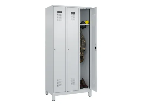 locker,HxBxD 1950x900x500mm,3vak,vak B 300mm,cil.-slot,voeten