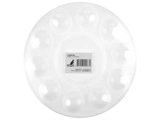 Palet Kangaro dia 17cm , Kunststof wit