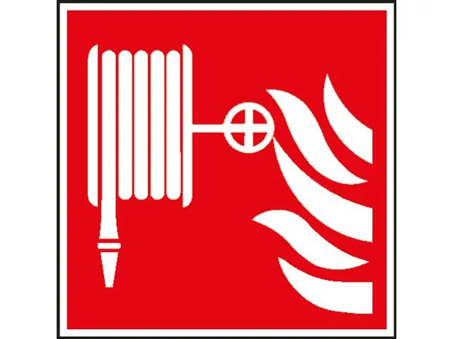 Brandbeveiligingsbord,Brandslang,Wandbord,Aluminium,Lang Nalichtend