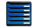 Module de classement Big Box Plus 5 tiroirs Iderama - Bleu glacé bril