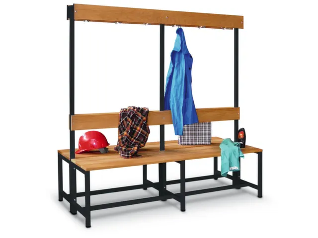 banc double,HxLxP 1600x1500x770mm,piètement RAL7016