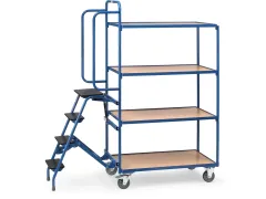 Orderverzamelwagens 2108 250kg 1000x600mm 4 Etages Hout