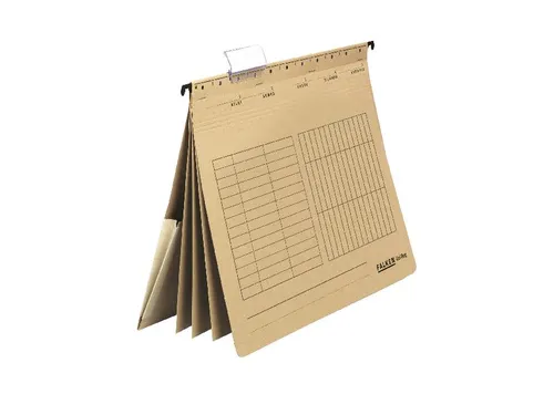 Paq 5 Dossier susp. multiple A4 marron