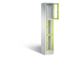 Lockerkast 1800x320x500mm 1x3 vakken Cilinderslot, Sokkel, RDS1108060