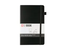Notitieboek Sakura hard cover large lijn zwart 130x210mm