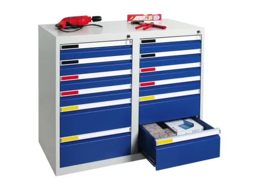 ladekast HxBxD 900x1000x500mm 12laden zware lasten RAL7035 RAL5010