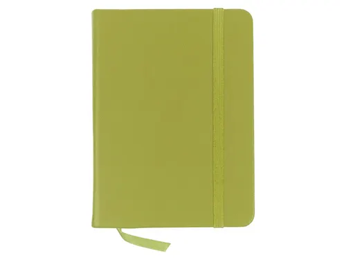 Schetsboek Kangaro A6 lime green PU HC 80 vel 140gr roomwit met elasti