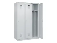 locker voor scheiding van kleding,HxBxD 1850x1200x500mm,3vak