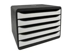 Ladenblok A4+ 4 Laden BIG BOX PLUS HORIZON Glossy zwart/wit gl