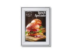 Design Kliklijst Compasso A4 Rechte Hoeken 37mm Zilver