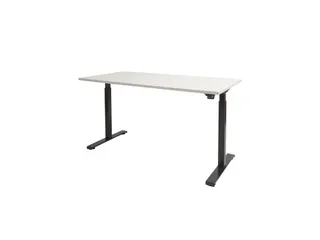 Dextro Basic Zit-sta Bureau Elektrisch 120x80 Krijtwit 25mm Zwart - 3