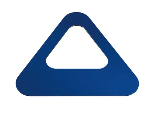 Oplegdeksel,V. Afvalbak 1X60L,Driehoekig,1Opening,Staal,Blauw