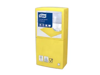 Tork 477823 Cocktailservet Advanced Geel 24x24cm - 1