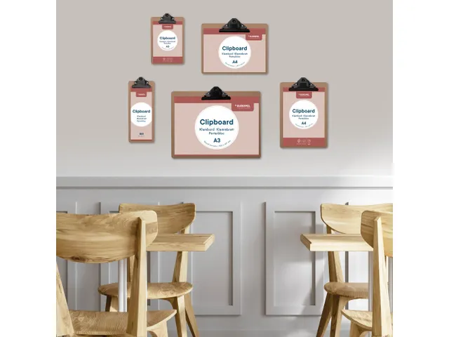 Europel Klembord A4 MDF Staand Hout