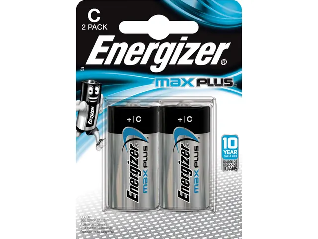 batterijen Max Plus C, blister van 2 stuks