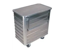 Bakwagen Van Aluminium Met Deksel 300kg 1430x1280x730mm 1050l