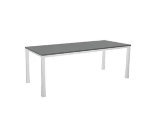 In hoogte verstelbaar bureau,HxBxD 720-840x2000x800mm,MS-donkergrijs - 2