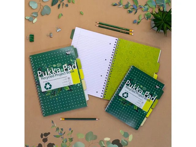 #Projectboek Pukka Pad A4 lijnrecycled groen