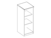 kantoorstelling HxBxD 2225x400x445mm NE-esdoorn