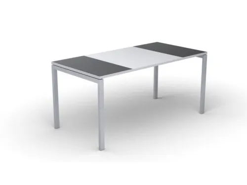 Bureau 750X1400X800Mm Blad Antraciet/wit Rechthoekig 4-Voeten Wit