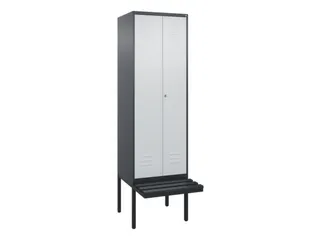 locker voor scheiding van kleding,HxBxD 2120x600x815mm,2vak - 1
