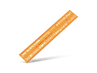 Lettersjabloon Standardgraph H-profiel middelschrift type B 10mm - 3